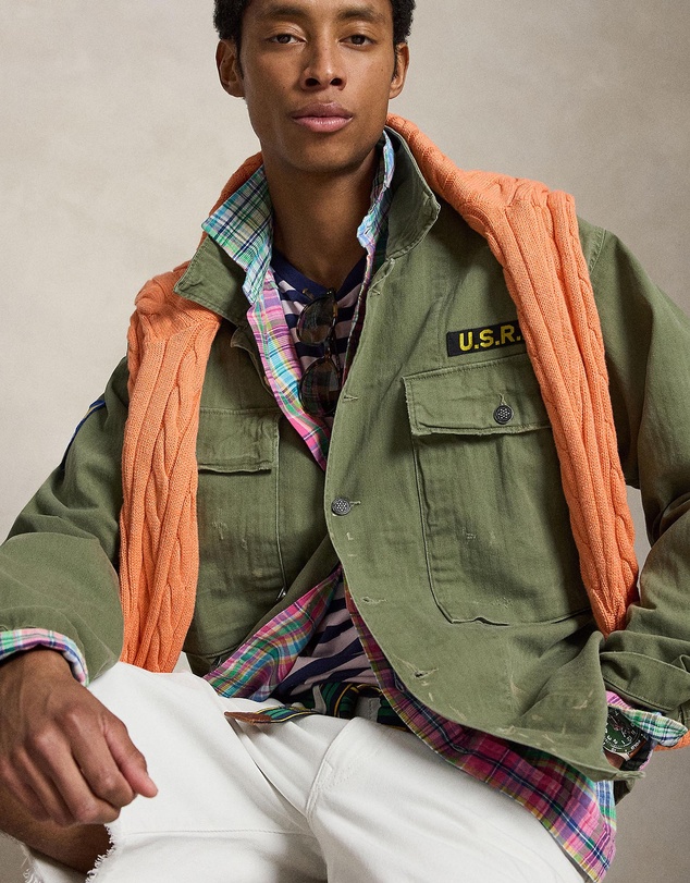 Polo Ralph Lauren - Relaxed Fit Herringbone Twill Overshirt - ICONIC EXCLUSIVE