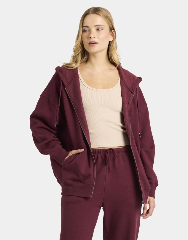 Billabong - Womens Wave Essentials Zip Pullover Hoodie