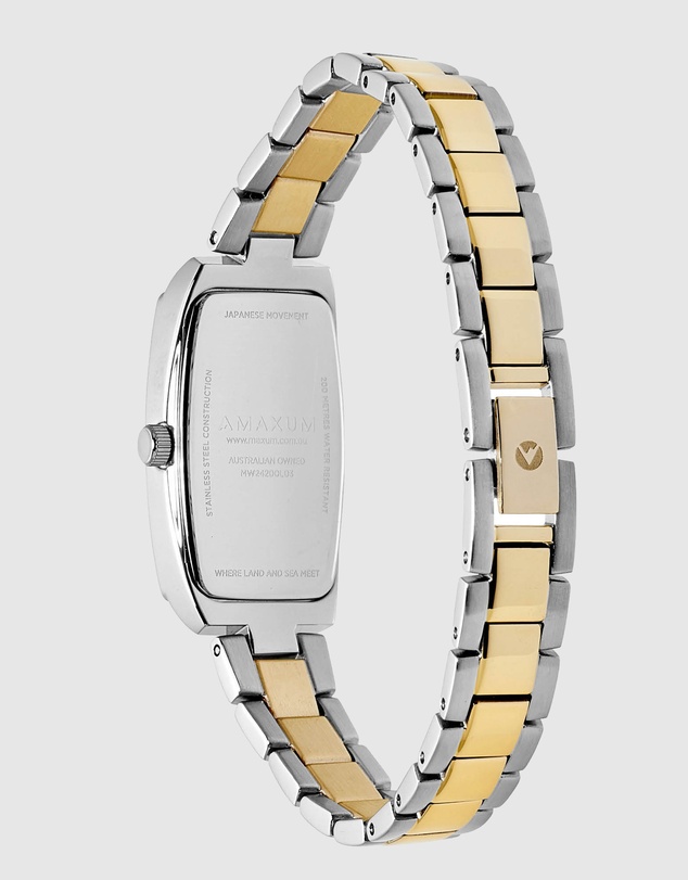 Maxum - Fanta Re-Issue - Silver Tone Case, White Dial & Duo Tone Bracelet