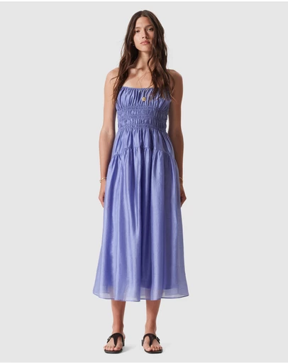 & Other Stories - Ruched Midi Dress