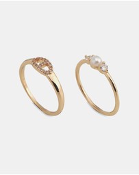 ALDO - Glampearl Duo Ring Set