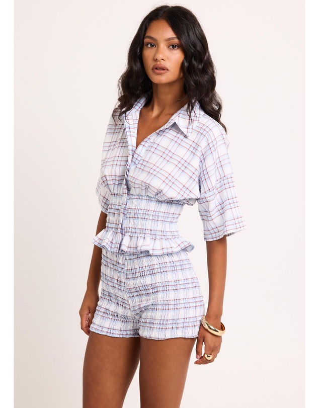 Insight - Harley Shirred Check Shirt