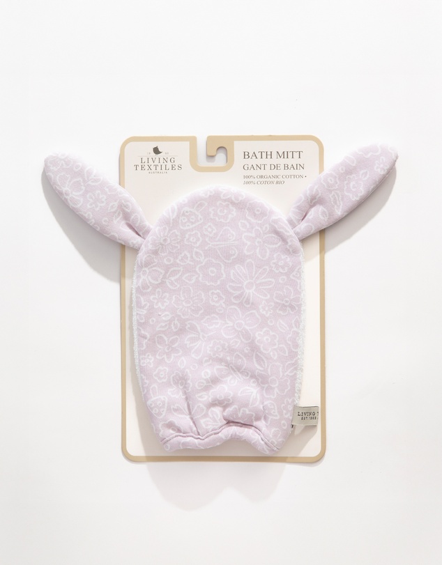 Living Textiles - Organic Bath Mitt - Whimsical Wonderland