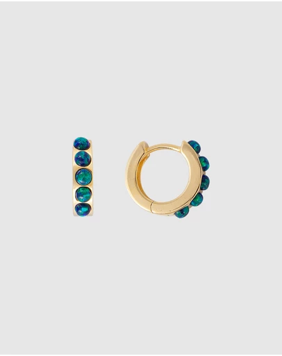FAIRLEY - Jade Opal Crystal Huggies