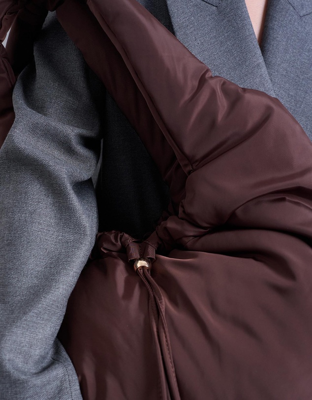 TOPSHOP - Sia Ruched Nylon Shoulder Bag