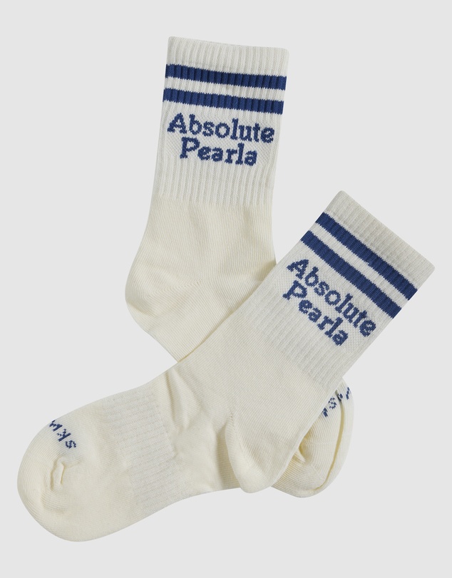 Skwosh - Absolute Perla Kids Socks in Blue Stripe