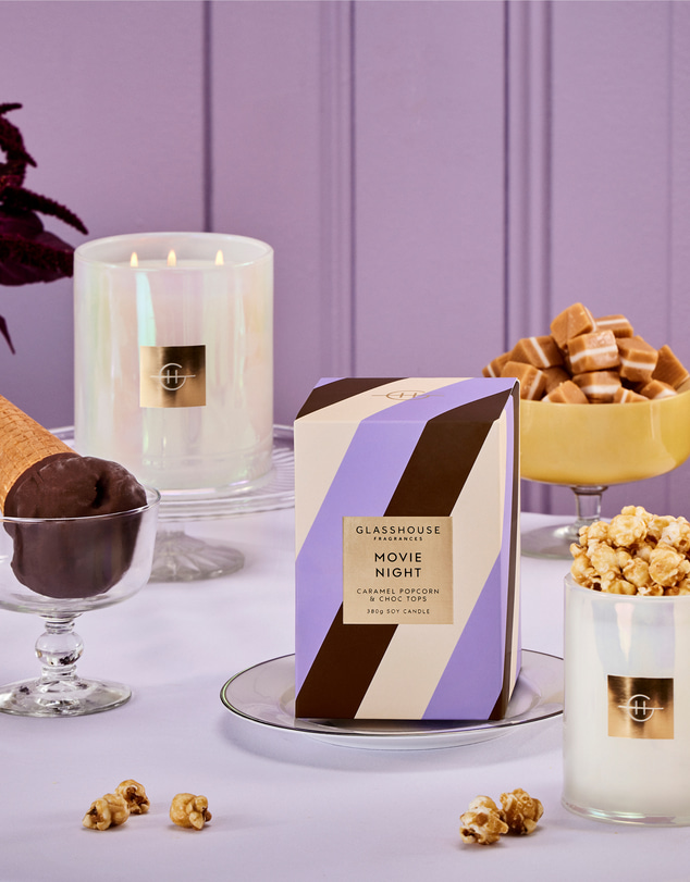 Glasshouse Fragrances - Movie Night 380g Soy Candle