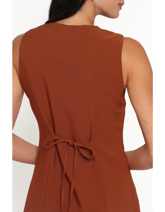 Petal & Pup - Hanson Mini Dress - Chocolate Brown