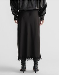 Decjuba - Penny Lace Trim Maxi Skirt