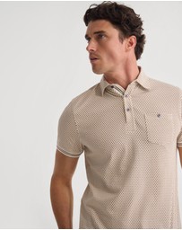 Oxford - Milo Printed Jersey Polo With Pocket