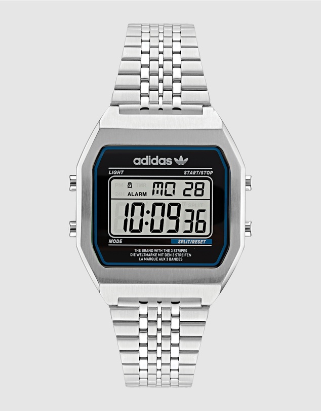 adidas Originals - adidas Originals Digital Two 36mm Silver Case and Bracelet