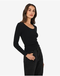 Forcast - Samira Scoop Neck Knit