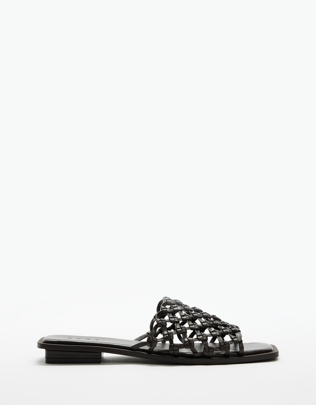 AERE - Leather Braided Slides