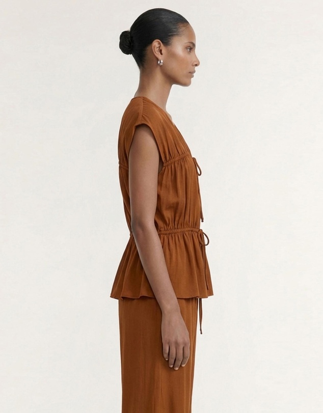 Staple the Label - Solene Tie Front Top