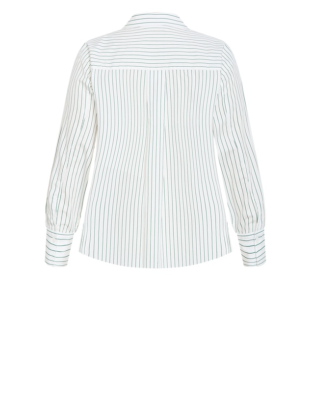 City Chic - Chiara Stripe Cotton Longline Shirt