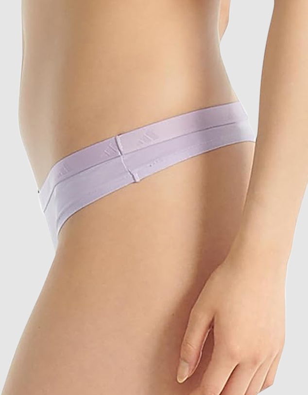 adidas Sportswear - 3 Pack Active Essentials Cotton Low Rise Thong Underwear