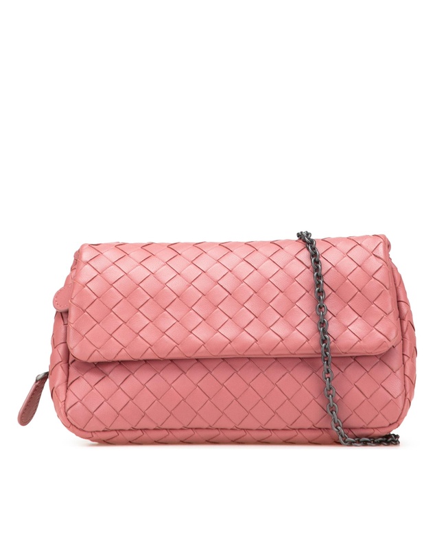 Pre-Loved by Azura Reborn - Pre-Loved bottega veneta Woven Leather Flap Bag with Chain Strap