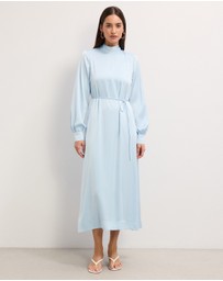 The Fated - Josephine Satin Midi Dress