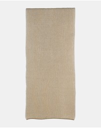 Morgan & Taylor - Sarina Rib Knit Scarf in Beige