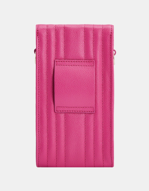 Wolf - Wolf Mimi Phone Case with Wristlet & Lanyard Pink