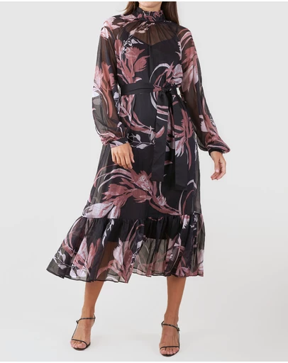 Amelius - Botanica Chiffon Dress