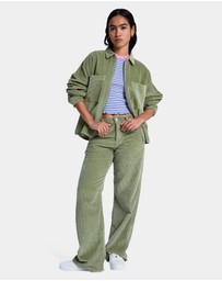 Roxy - Womens Chilled Out Washed Cord Long Sleeve Shirt
