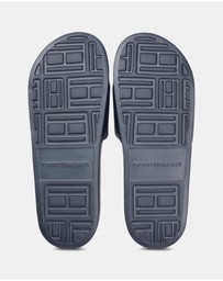 Tommy Hilfiger - Raised Embroidery Pool Slides - Men's