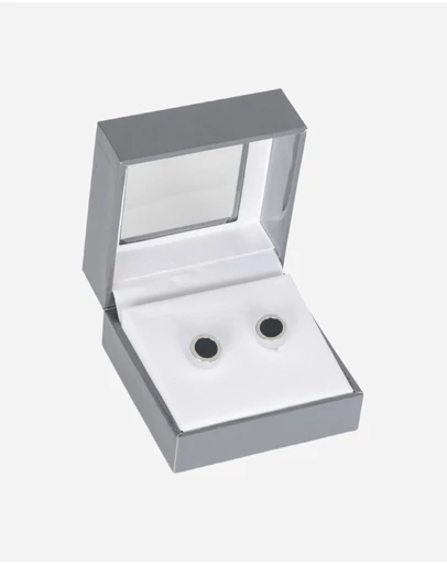 Van Heusen - Round Navy Cufflinks