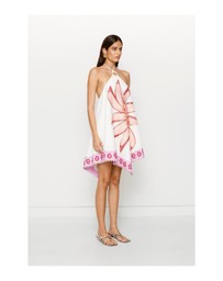 The Wolf Gang - Dasia Asymmetric Dress - Cream Lotus