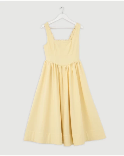 Revibe - Repaired BY JOHNNY. Nova Scallop Midi Dress - AU 10