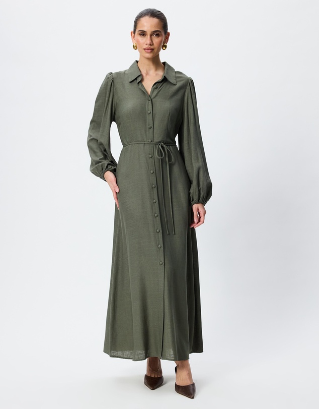 Tussah - Cara Blouson Sleeve Midi Dress