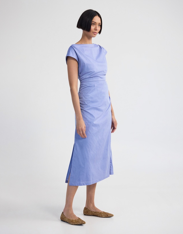 Oxford - Montana Stretch Boatneck Dress