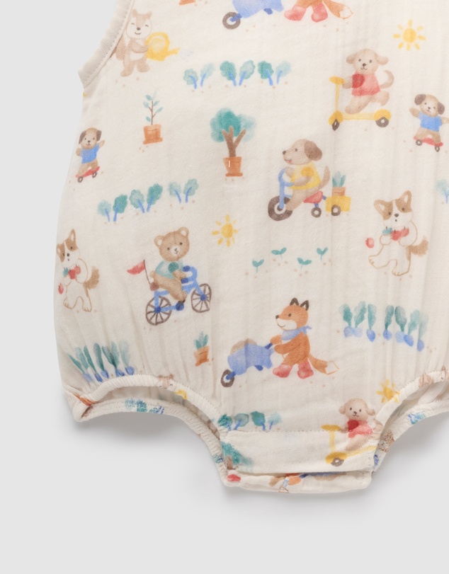 Purebaby - Crinkle Bodysuit-Kids-Babies
