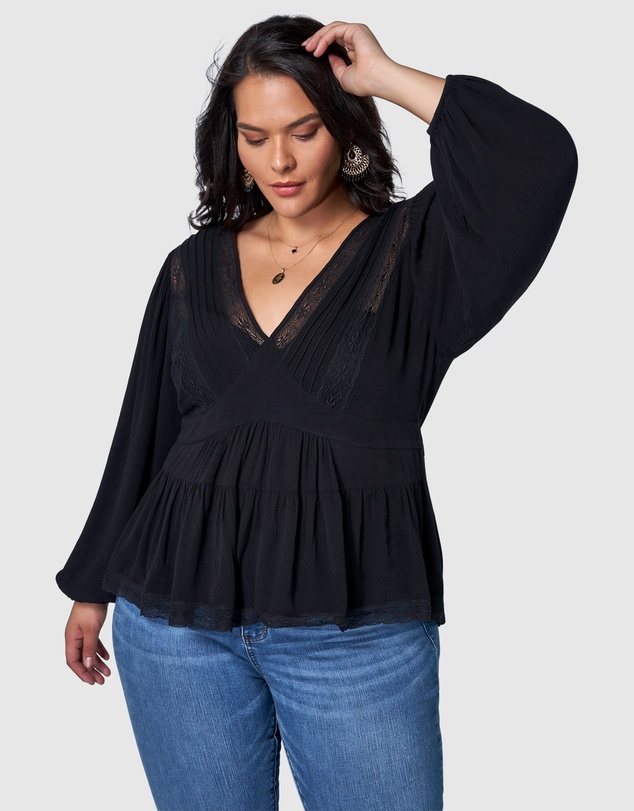 The Poetic Gypsy - Astral Passenger Lace Blouse