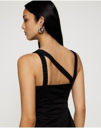 Lover - Kilian Asymmetric Tuck Mini Dress