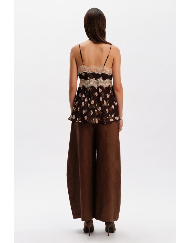 Bardot - Samira Lace Detail Printed Top