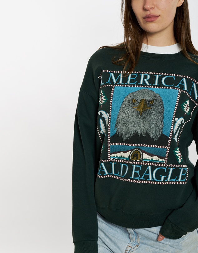 Vintage by The Real Deal - Pre Loved - 90s American Bald Eagle Sweatshirt