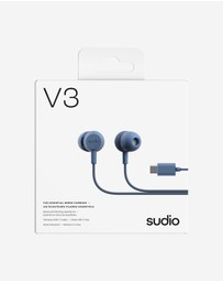 Sudio - V3 - USB-C Tangle-Free Universal Wired Earbuds