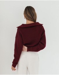 Esther & Co - Merete Knit - Bordeaux