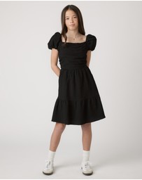 Decjuba Kids - Evie Textured Mini Dress - Teens