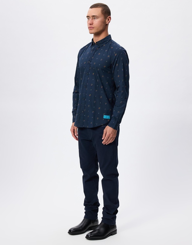 Scotch & Soda - Printed Cotton Slim-Fit Shirt