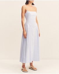Shona Joy - Saunders Square Neck Panelled Midi Dress