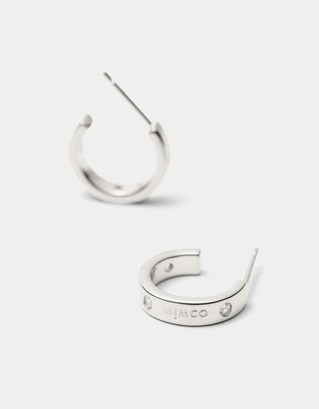 MIMCO - Lucent 925 Sterling Silver Small Hoop Earrings