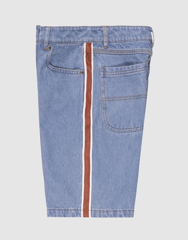 Santa Cruz - Fisheye Strip Jean Shorts - Teens