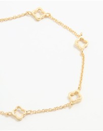 Lovisa - Gold Plated Sterling Silver Flower Statement Bracelet