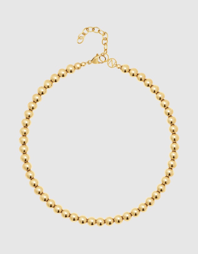 Nialaya Jewellery - Women's Gold Glow Beaded Choker