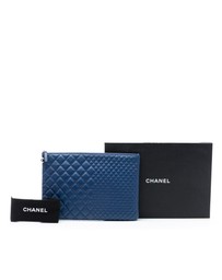 Pre-Loved by Azura Reborn - Pre-Loved CC Bi Quilted Lambskin O Case Clutch