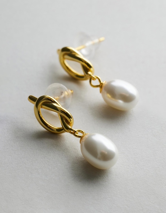 Native Sol - Chloe Pearl Earrings