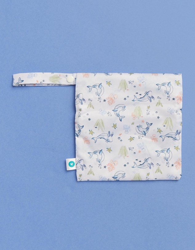itti bitti - Reusable Swim Nappy + Small Double Pocket Wetbag - Neptune