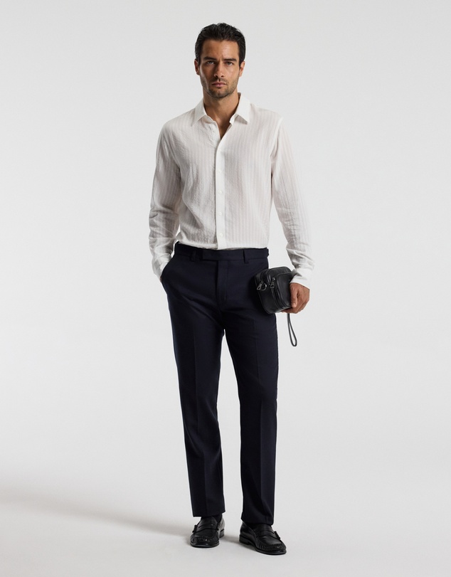 Calibre - Tab Detail Wool Pants Navy